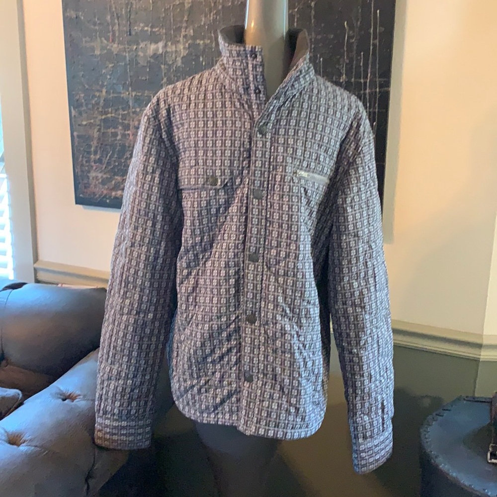 Rare Hurley Quilted Windowpane Shirt Jacket